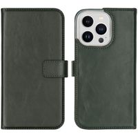 Selencia Cover a libro in vera pelle Apple iPhone 14 Pro - Verde