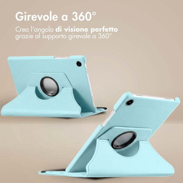 imoshion Cover Girevole a 360° Samsung Galaxy Tab A9 8.7 pollici - Azzurro