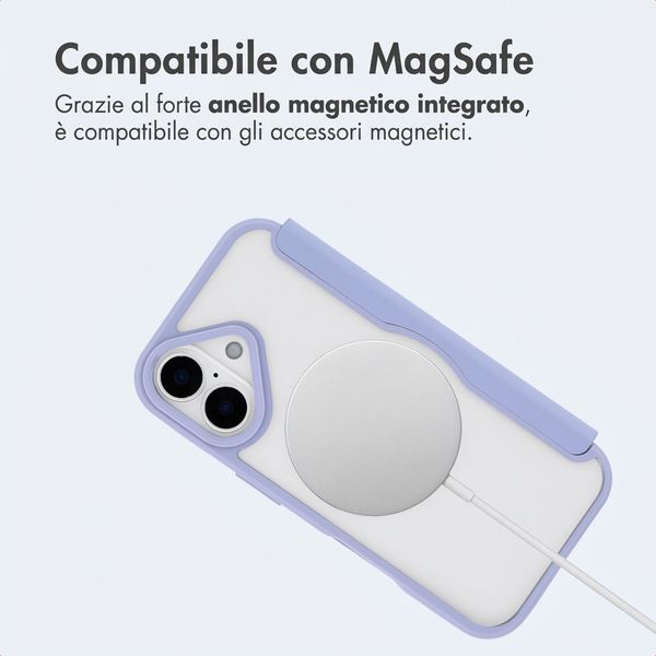imoshion Bookcase trasparente con MagSafe Apple iPhone 17 - Lilla