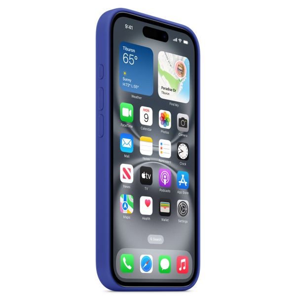 Apple Cover Posteriore in Silicone con MagSafe Apple iPhone 16 - Ultramarine