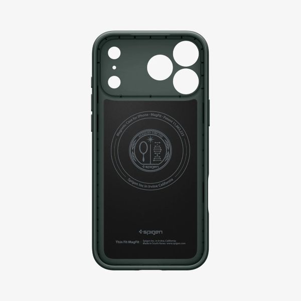 Spigen Cover posteriore Thin Fit MagSafe Apple iPhone 17 Pro Max - Abyss Green