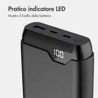 imoshion Powerbank - 27.000 mAh - Quick Charge e Power Delivery - 30W - Nero