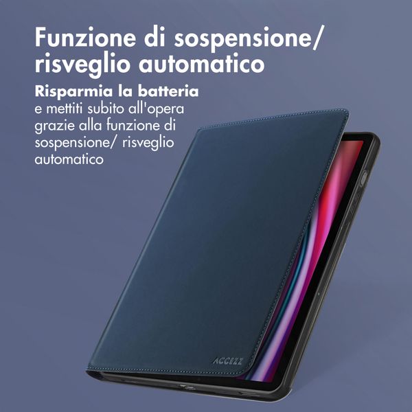 Accezz Cover Tablet Classica Samsung Galaxy Tab S10 Plus / Tab S9 FE Plus / Tab S9 Plus - Blu scuro