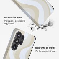 Selencia Cover posteriore Vivid con MagSafe Samsung Galaxy S26 Ultra - Desert Waves Beige