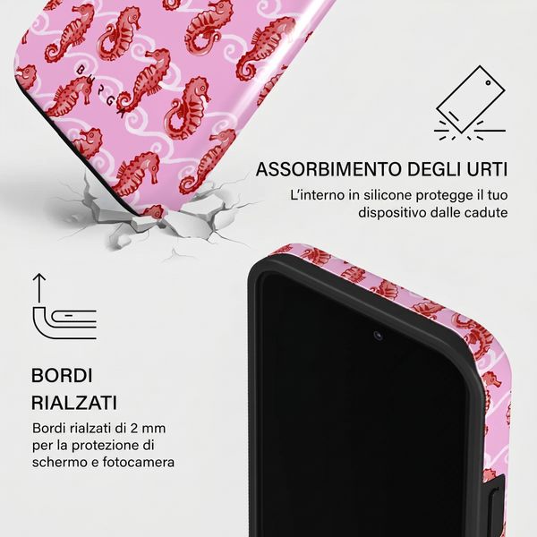 Burga Cover Posteriore Resistente con MagSafe Apple iPhone 14 Pro - Coral Reef