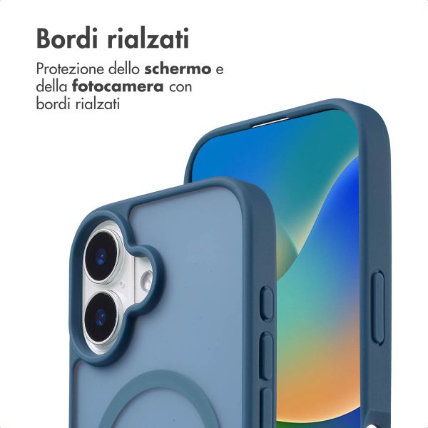 imoshion Cover posteriore Color Guard con MagSafe Apple iPhone 16 - Blu scuro