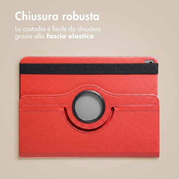 imoshion Cover Girevole a 360° Apple iPad 9 (2021) 10.2 pollici / iPad 8 (2020) 10.2 pollici / iPad 7 (2019) 10.2 pollici - Rosso
