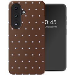 Selencia Cover posteriore Vivid con MagSafe Samsung Galaxy S26 FE - Happy Dots Chocolate