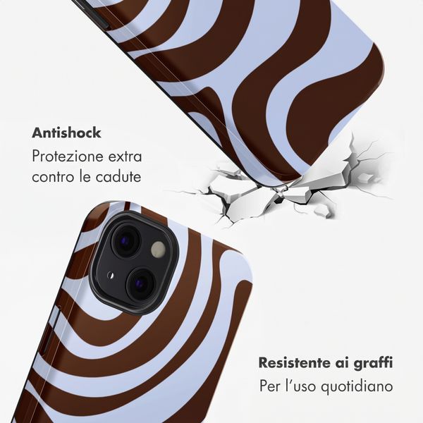 Selencia Cover Posteriore Vivid Apple iPhone 13 - Dream Swirl Chocolate