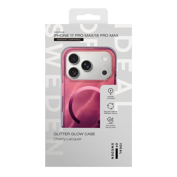 iDeal of Sweden Cover Trasparente con MagSafe Apple iPhone 18 Pro Max / 17 Pro Max - Cherry Lacquer