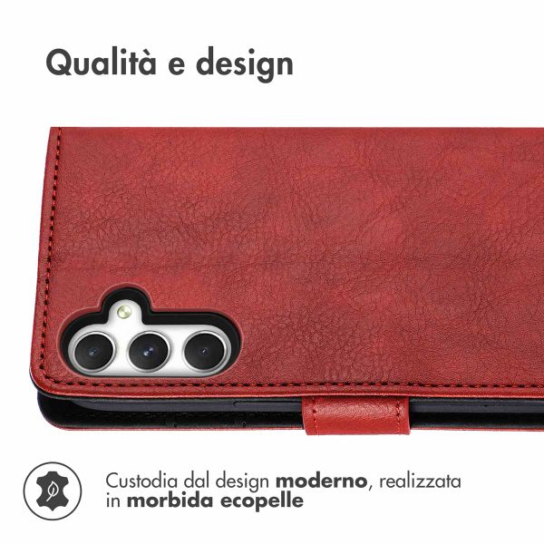 imoshion Cover a libro di Lusso Samsung Galaxy A25 (5G) - Rosso