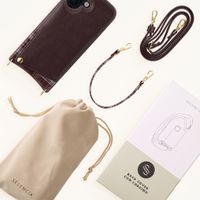 Selencia Cover per telefono Nova con cordino e portacarte Apple iPhone 17 - Checks