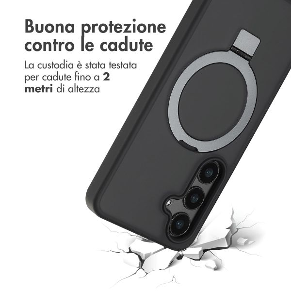 Accezz Cover con anello e supporto con MagSafe Samsung Galaxy S24 - Nero