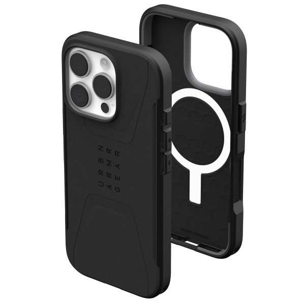 UAG Cover Posteriore Civilian con MagSafe Apple iPhone 16 Pro - Nero