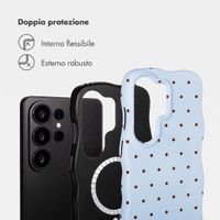 Selencia Cover Vivid Wavy con MagSafe Samsung Galaxy S26 Ultra - Happy Dots Digital Sky