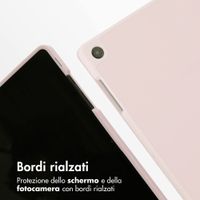 Accezz Cover a libro in silicone Smart Samsung Galaxy Tab A11 Plus / A9 Plus - Rosa