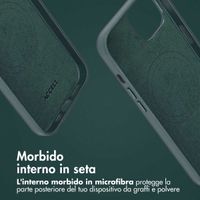 Accezz Cover in pelle 2 in 1 con MagSafe Apple iPhone 14 - Cedar Green