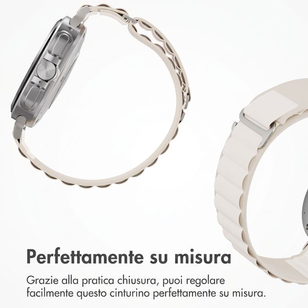 Accezz Cinturino in nylon Alpine Samsung Galaxy Watch Ultra 2 (2026) / Ultra (2024/2025) - Luce stellare