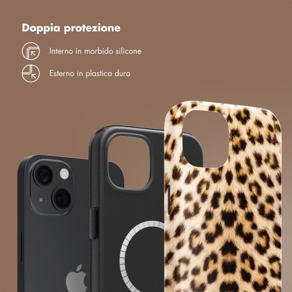 Selencia Cover posteriore Vivid con MagSafe Apple iPhone 13 - Wild Leo