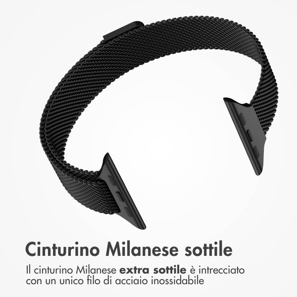 imoshion Cinturino sottile Milanese Apple Watch | 38/40/41/42 mm - Nero