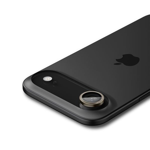 Spigen Optik Pro EZ Fit Lens Protector - Protezione lente fotocamera (confezione da 2) per Apple iPhone Air - Crystal Gold
