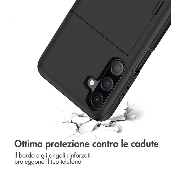 imoshion Cover Posteriore con Porta Carte Samsung Galaxy A27 (5G) - Nero