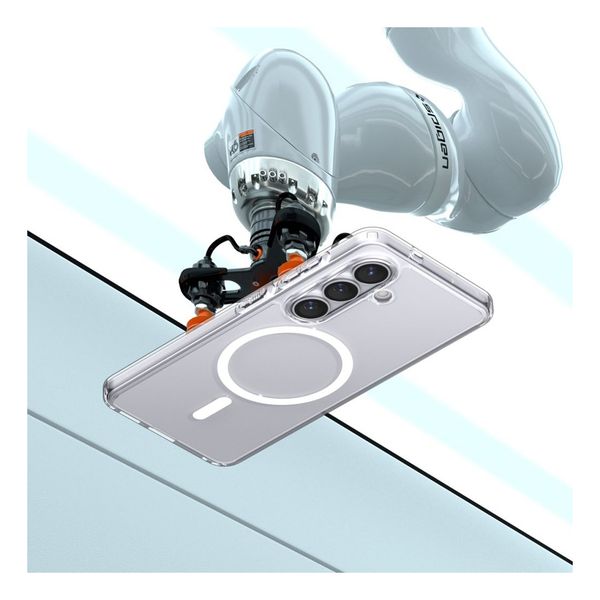 Spigen Cover Posteriore Ultra Ibrida con MagSafe Samsung Galaxy S26 - Clear / White