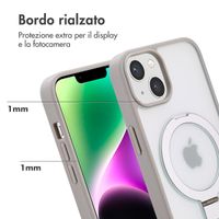 Accezz Cover con anello e supporto con MagSafe Apple iPhone 14 - Grigio