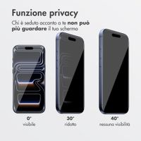 Accezz Vetro temperato privacy + Applicatore Apple iPhone 17 Pro