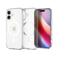 Spigen Cover Posteriore Ultra Ibrida con MagSafe Apple iPhone 17 - Clear / White