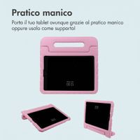 imoshion Cover Posteriore Kidsproof Design con maniglia Apple iPad 9 (2021) 10.2 pollici / iPad 8 (2020) 10.2 pollici / iPad 7 (2019) 10.2 pollici - Cuori rossi