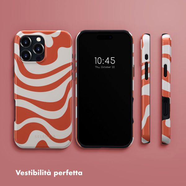 Selencia Cover posteriore Vivid con MagSafe Apple iPhone 16 Pro Max - Dream Swirl Orange