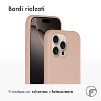 Accezz Cover in silicone liquido con MagSafe Apple iPhone 16 Pro Max - Rosa