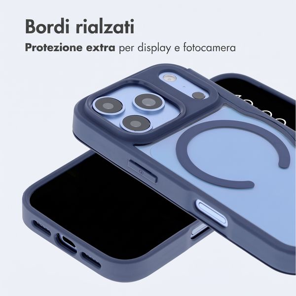 imoshion Bookcase trasparente con MagSafe Apple iPhone 18 Pro Max / 17 Pro Max - Blu