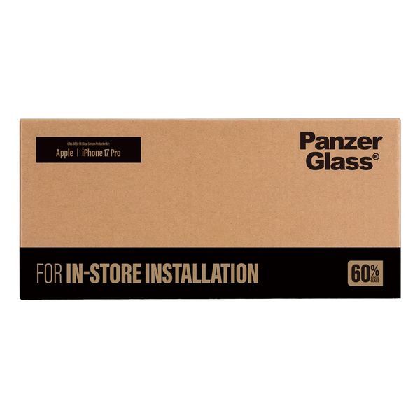 PanzerGlass Vetro temperato Ultra Wide Fit FastFit in-a-box Apple iPhone 18 Pro / 17 Pro