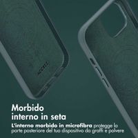 Accezz Cover in pelle 2 in 1 con MagSafe Apple iPhone 15 - Cedar Green