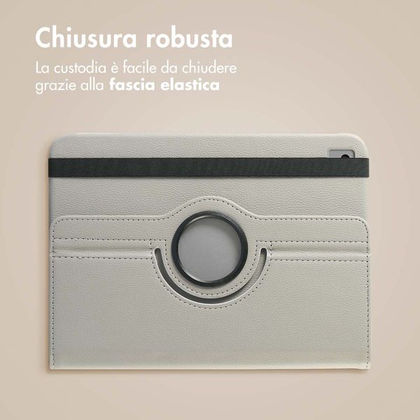 imoshion Cover Girevole a 360° Apple iPad 9 (2021) 10.2 pollici / iPad 8 (2020) 10.2 pollici / iPad 7 (2019) 10.2 pollici - Grigio