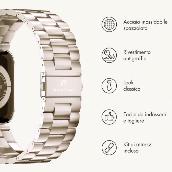 imoshion Cinturino in acciaio Apple Watch | 38/40/41/42 mm - Starlight