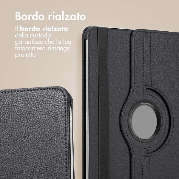 imoshion Cover Girevole a 360° Samsung Galaxy Tab S10 Plus / Tab S9 FE Plus / Tab S9 Plus - Nero