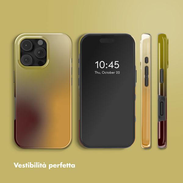 Selencia Cover posteriore Vivid con MagSafe Apple iPhone 16 Pro Max - Gradient Olive Dust