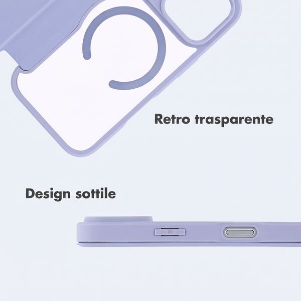 imoshion Bookcase trasparente con MagSafe Apple iPhone 18 Pro / 17 Pro - Lilla