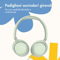 imoshion Cuffie per bambini con filo - cavo AUX - limitatore di decibel - Mint Green