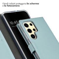 Selencia Cover a libro in vera pelle Samsung Galaxy A16 - Air Blue