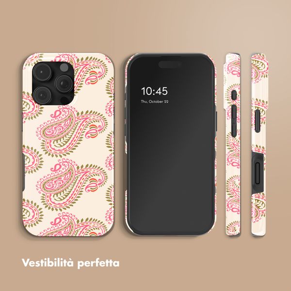 Selencia Cover posteriore Vivid con MagSafe Apple iPhone 16 Pro - Paisley Blush
