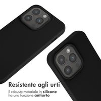 imoshion Cover in Silicone con Cordino Apple iPhone 15 Pro - Nero