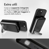 imoshion Powerbank MagSafe 4-in-1 con supporto da 10.000 mAh – Power Delivery – iPhone / AirPods / Apple Watch – Nero