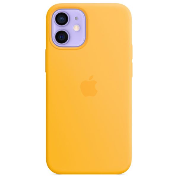 Apple Cover Posteriore in Silicone con MagSafe Apple iPhone 12 Mini - Sunflower