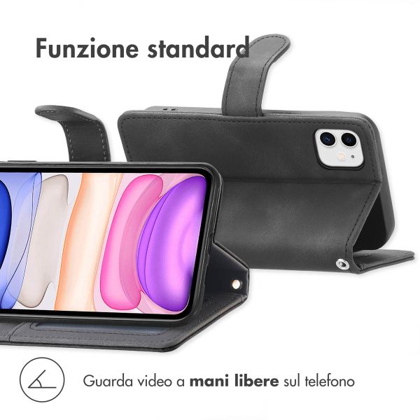 imoshion Cover a libro con Cordino Apple iPhone 11 - Nero