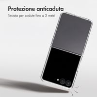 Accezz Cover Posteriore Xtreme ad Alta Protezione Samsung Galaxy Z Flip 8 - Trasparente