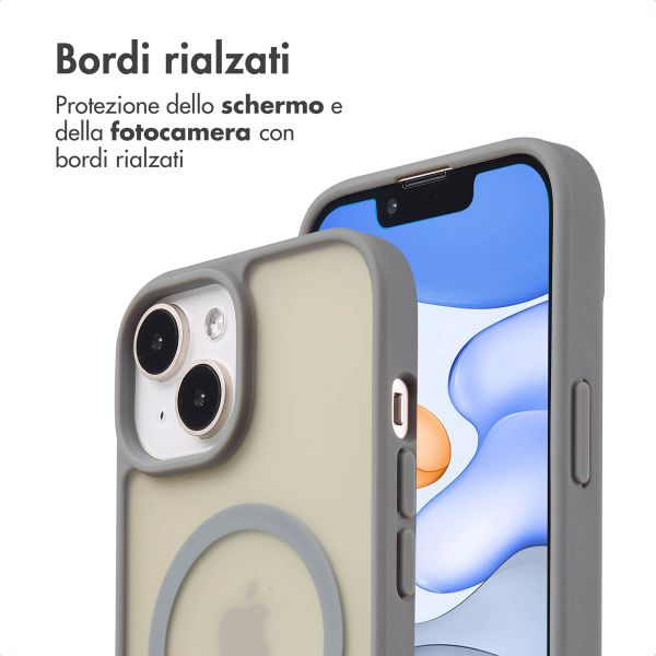 imoshion Cover posteriore Color Guard con MagSafe Apple iPhone 15 - Grigio